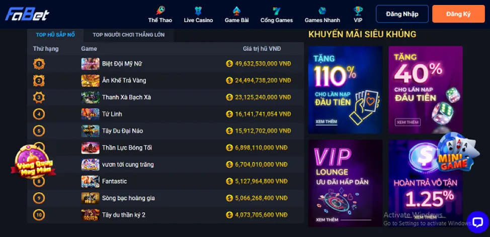 Các phương thức thanh toán tại 8xx link vào